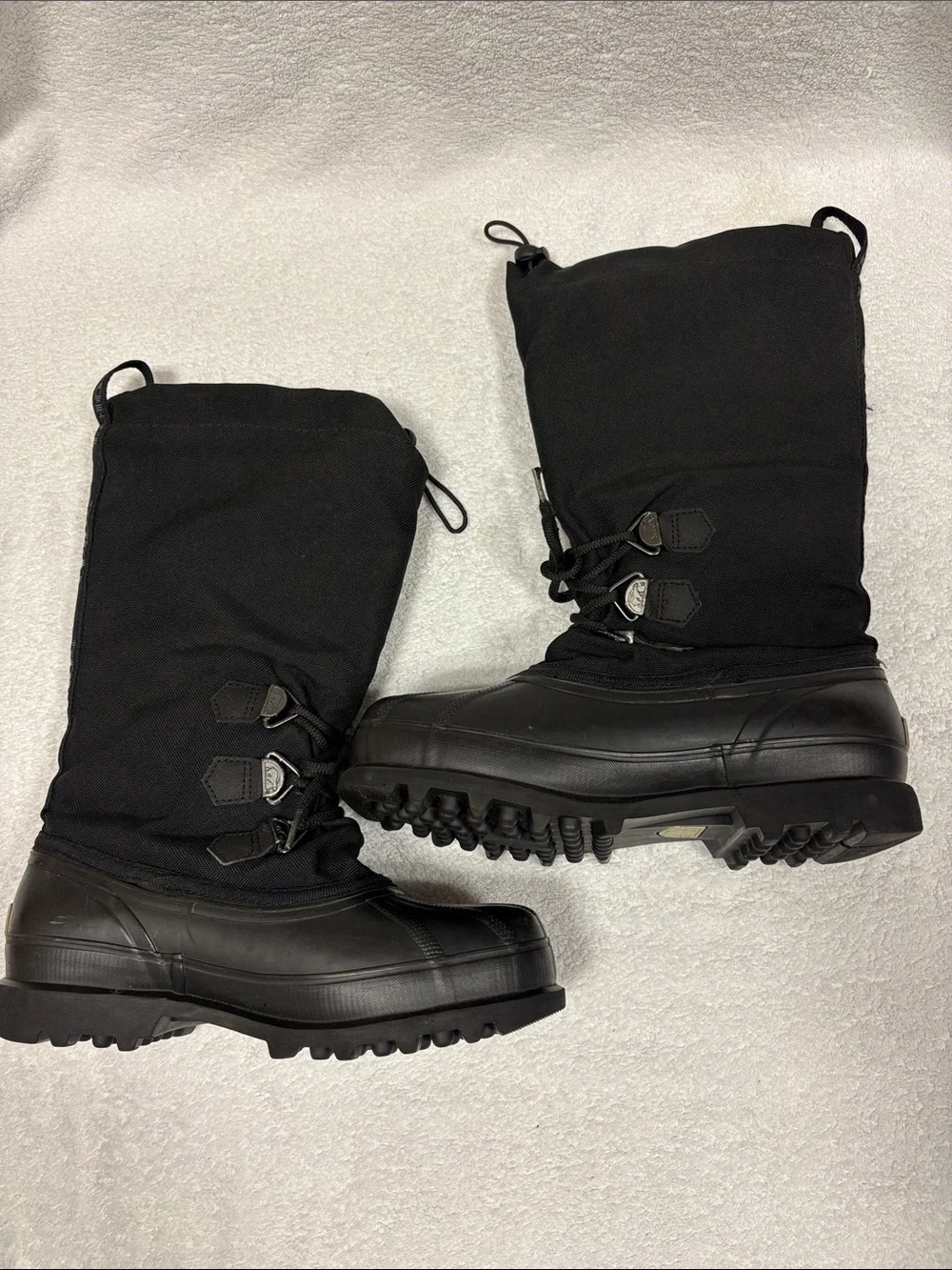 Sorel Black Tall Bear 2 Winter Boots removable liners size 8